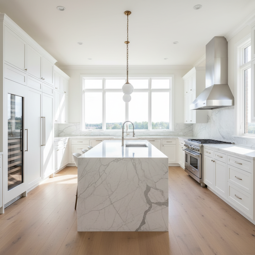 Luxury kitchen with Viking-style appliances ready for same-day repair service